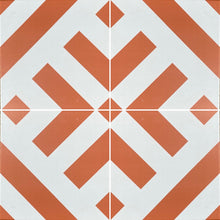 Load image into Gallery viewer, Green Ray geometric stripe tile