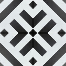 Load image into Gallery viewer, Green Ray geometric stripe tile