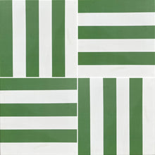 Load image into Gallery viewer, Green stripe- Porcelain tile
