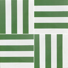 Load image into Gallery viewer, Green stripe- Porcelain tile