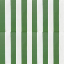 Load image into Gallery viewer, Green stripe- Porcelain tile
