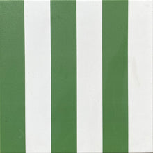 Load image into Gallery viewer, Green stripe- Porcelain tile