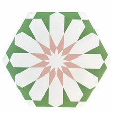 Load image into Gallery viewer, Luz green and turquoise porcelain tile