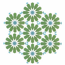 Load image into Gallery viewer, Luz green and turquoise porcelain tile