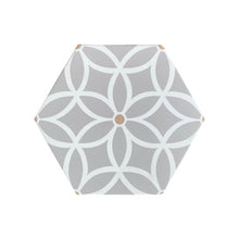 Load image into Gallery viewer, Petal porcelain tile - grey