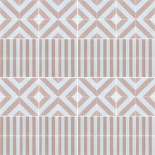 Load image into Gallery viewer, CHEVRON stripe porcelain tile - pink