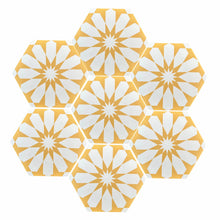 Load image into Gallery viewer, Luz yellow & white porcelain tile