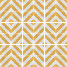 Load image into Gallery viewer, CHEVRON stripe porcelain tile- Yellow