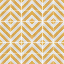 Load image into Gallery viewer, CHEVRON stripe porcelain tile- Yellow