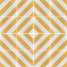 Load image into Gallery viewer, CHEVRON stripe porcelain tile- Yellow