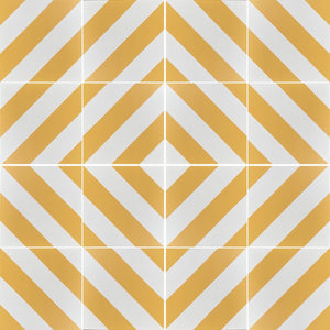 CHEVRON stripe porcelain tile- Yellow