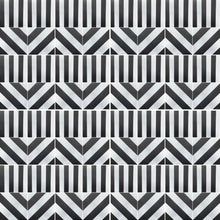 Load image into Gallery viewer, ‘Stripe’ porcelain tile-black/ white