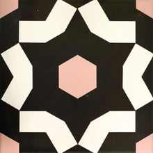 Load image into Gallery viewer, FAIZA - Porcelain tile - Black/white/pink