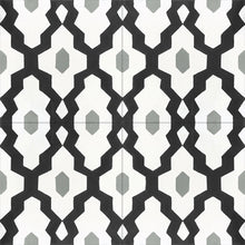 Load image into Gallery viewer, SOUK Cement Tile - Olive/Black tile