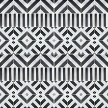 Load image into Gallery viewer, ‘Stripe’ porcelain tile-black/ white
