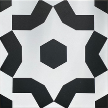 Load image into Gallery viewer, FAIZA black/white porcelain tile