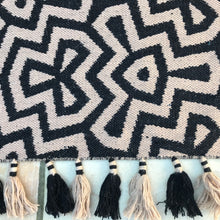 Load image into Gallery viewer, kilim rugs, geometric rugs, area rugs uk, black and white rugs, wool rugs, flat weave rugs