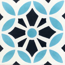 Load image into Gallery viewer, Cement bathroom floor tiles- blue /white wall tiles-encaustic cement bathroom tiles uk.