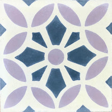 Load image into Gallery viewer, Cement bathroom floor tiles- mauve/grey floor tiles-encaustic cement bathroom tiles uk.