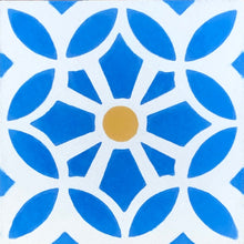 Load image into Gallery viewer, Cement bathroom floor tiles- blue /white wall tiles-encaustic cement bathroom tiles uk.