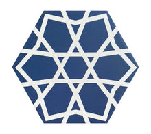 Load image into Gallery viewer, hex tiles, bathroom floor tiles, blue tiles, uk tiles
