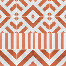 Load image into Gallery viewer, Terracotta stripe porcelain tile