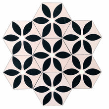 Load image into Gallery viewer, pink tile, cement tiles, wall tiles, encaustic cement tile , bathroom tiles, moroccan tiles uk