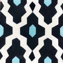 Load image into Gallery viewer, moroccan cement floor tiles-fresh design-uk tiles-encaustic tiles uk-black tiles-cement floor tiles
