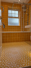 Load image into Gallery viewer, Fleur porcelain tile - Yellow/white