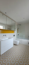 Load image into Gallery viewer, Luz yellow &amp; white porcelain tile