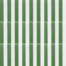 Load image into Gallery viewer, Green stripe- Porcelain tile