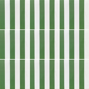 Green stripe- Porcelain tile