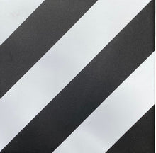 Load image into Gallery viewer, CHEVRON stripe porcelain tile - black/white