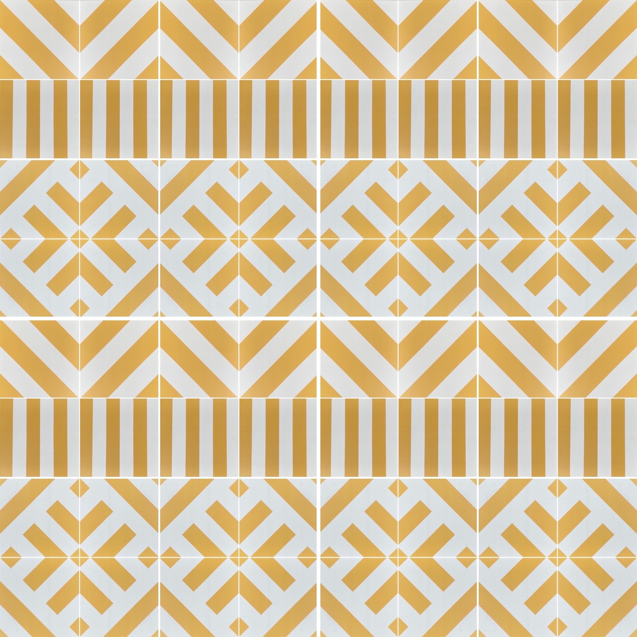 Load image into Gallery viewer, Yellow stripes - Porcelain tile