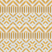 Load image into Gallery viewer, Chevron stripe porcelain tile- Yellow