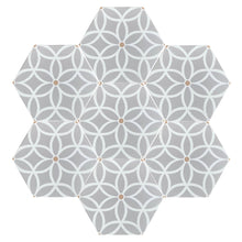 Load image into Gallery viewer, Petal porcelain tile - grey