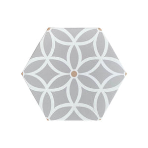 Petal porcelain tile - grey