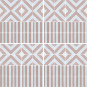 CHEVRON stripe porcelain tile - pink