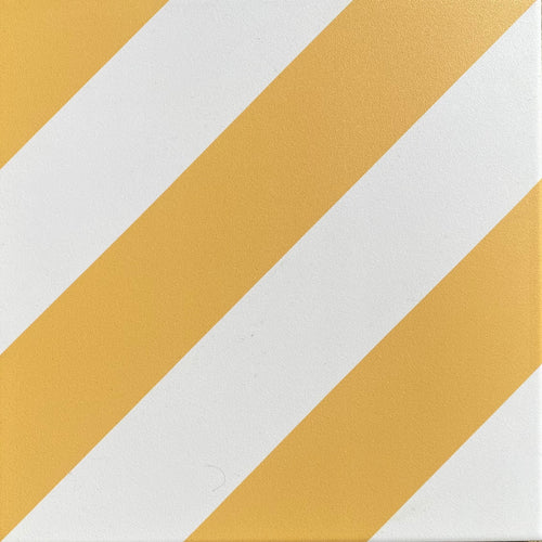 CHEVRON stripe porcelain tile- Yellow