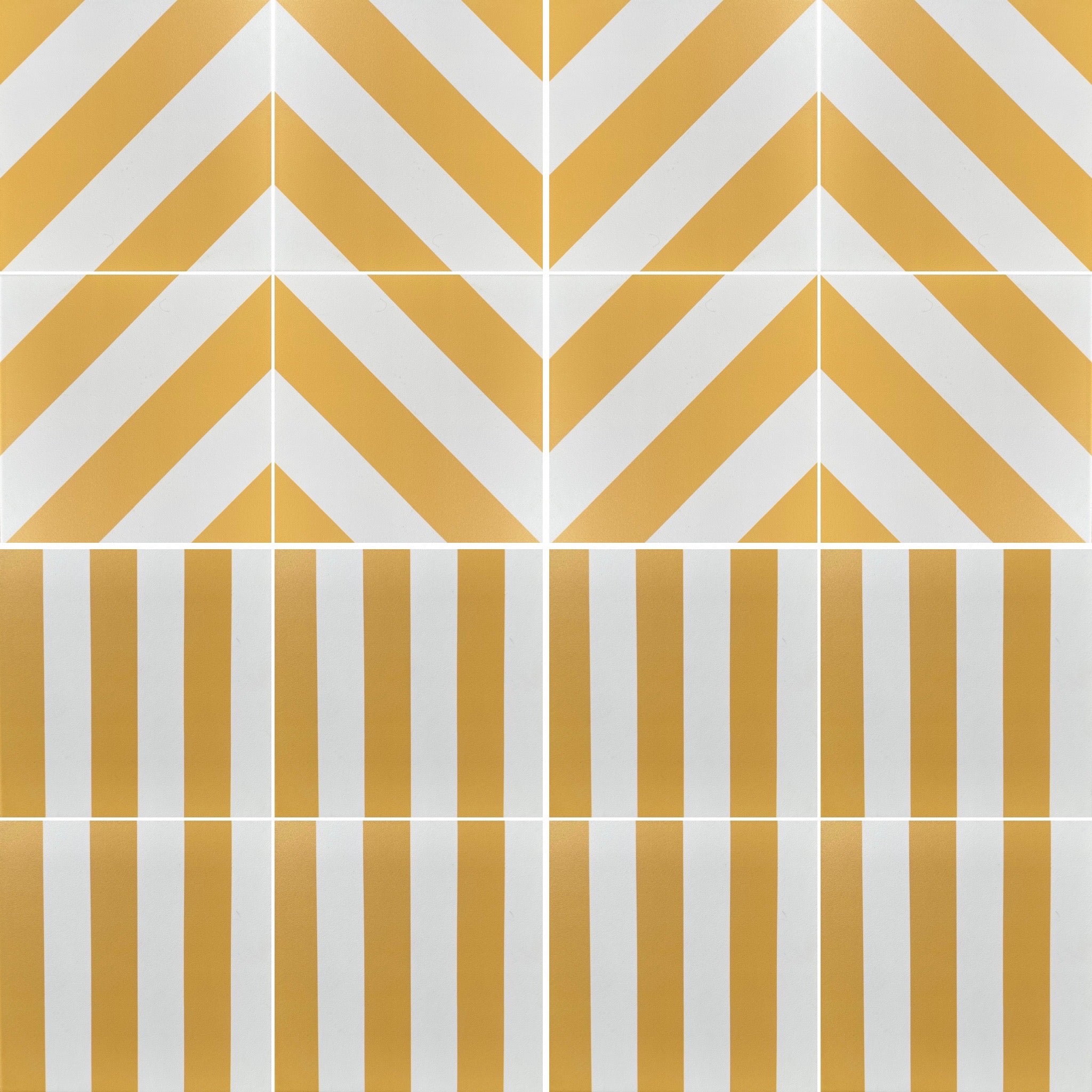 Load image into Gallery viewer, Yellow stripes - Porcelain tile