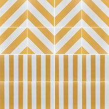 Load image into Gallery viewer, Yellow stripes - Porcelain tile