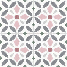 Load image into Gallery viewer, Maroq Cement Tile - Turquoise and white tile