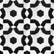 Load image into Gallery viewer, FAIZA black/white porcelain tile