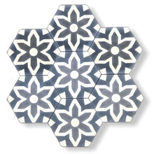 Load image into Gallery viewer, cement tiles UK - kitchen tiles- floor tiles uk- moroccan tiles uk- hex cement tiles-bathroom tiles