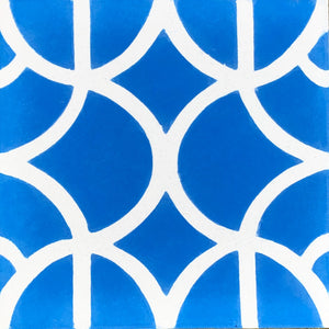 blue and white tile-floor tile-moroccan cement tiles uk - bathroom tiles-  moroccan cement tiles uk