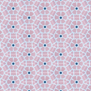Ella Cement Tile-  Pink/white tile