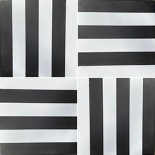 Load image into Gallery viewer, ‘Stripe’ porcelain tile-black/ white