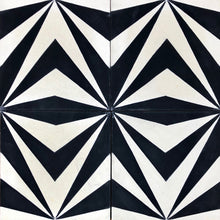 Load image into Gallery viewer, encaustic cement floor tiles-black and white tiles-bathroom tiles-kitchen tiles